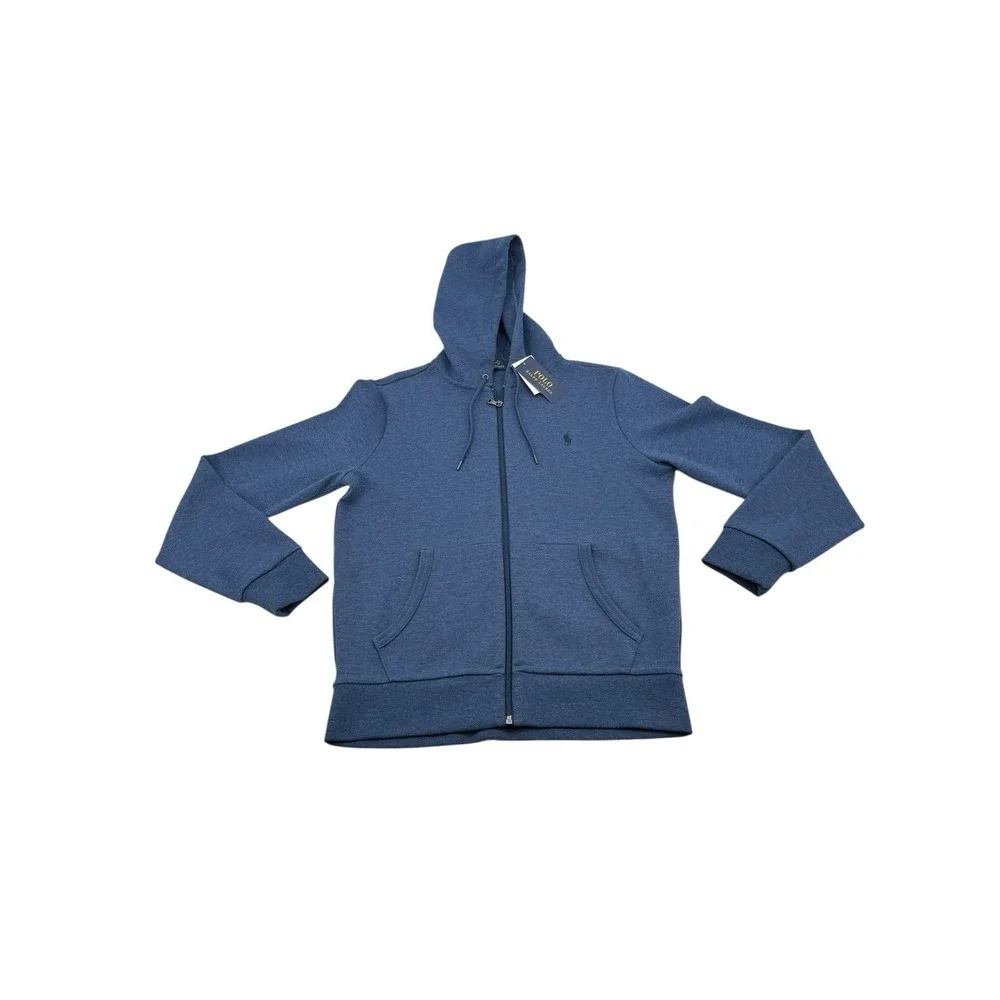Polo Ralph Lauren Double Knit Hoodie Modern Blue Heather Sz:S